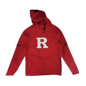 Adidas Rutgers Scarlet Knights Red Hoodie Athletic Pullover Size M